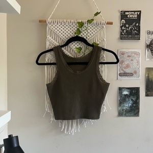 COPY - brandy melville custom cropped Ronnie lace tank